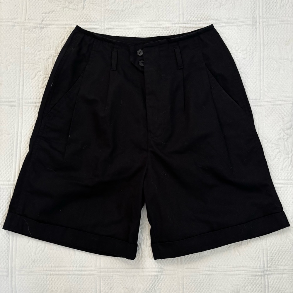 Vintage Black Tailored Shorts